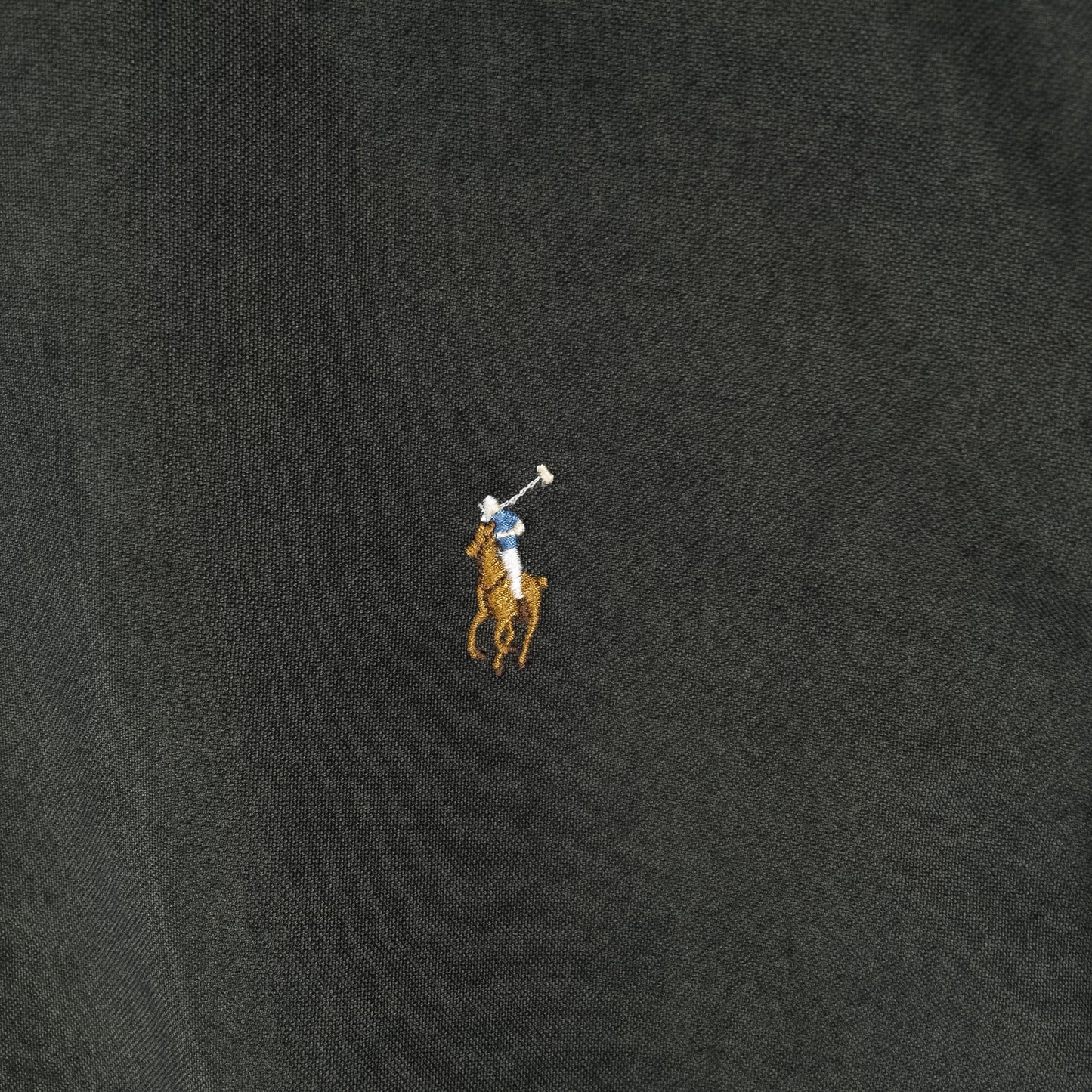 [メンズL] 00年代 Ralph Lauren/ラルフローレン 長袖シャツ 黒染め