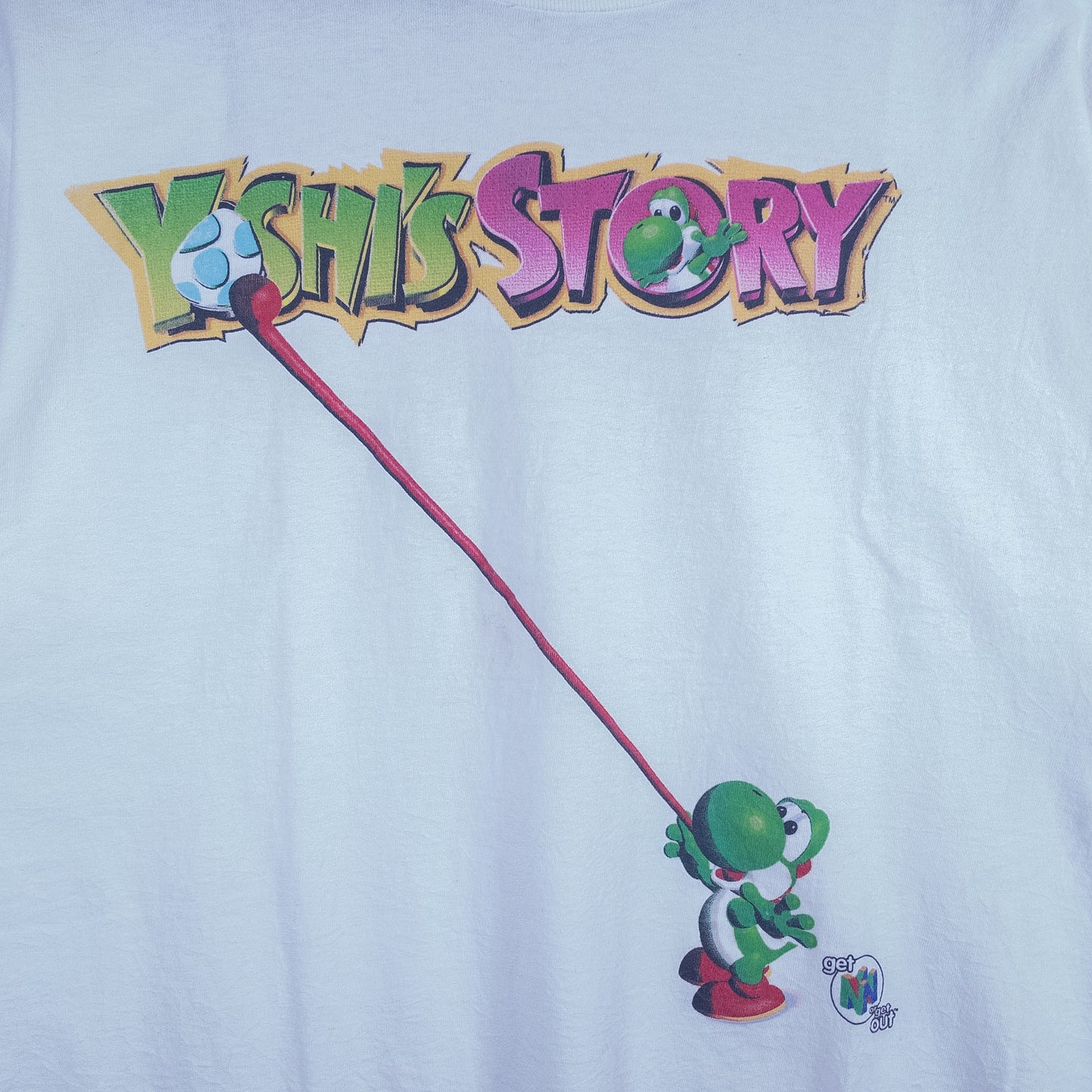[メンズM] 90年代 ONEITA/オニータ Tシャツ oshi's Story ヨッシー ゲームＴ