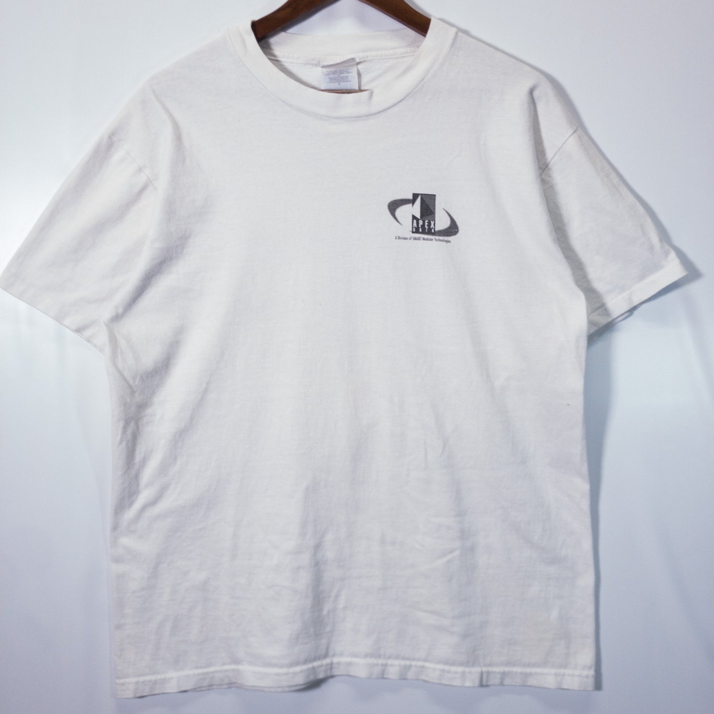 [メンズM] 90年代 Hanes/ヘインズ Tシャツ APEX DATA 企業 T