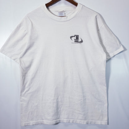 [メンズM] 90年代 Hanes/ヘインズ Tシャツ APEX DATA 企業 T