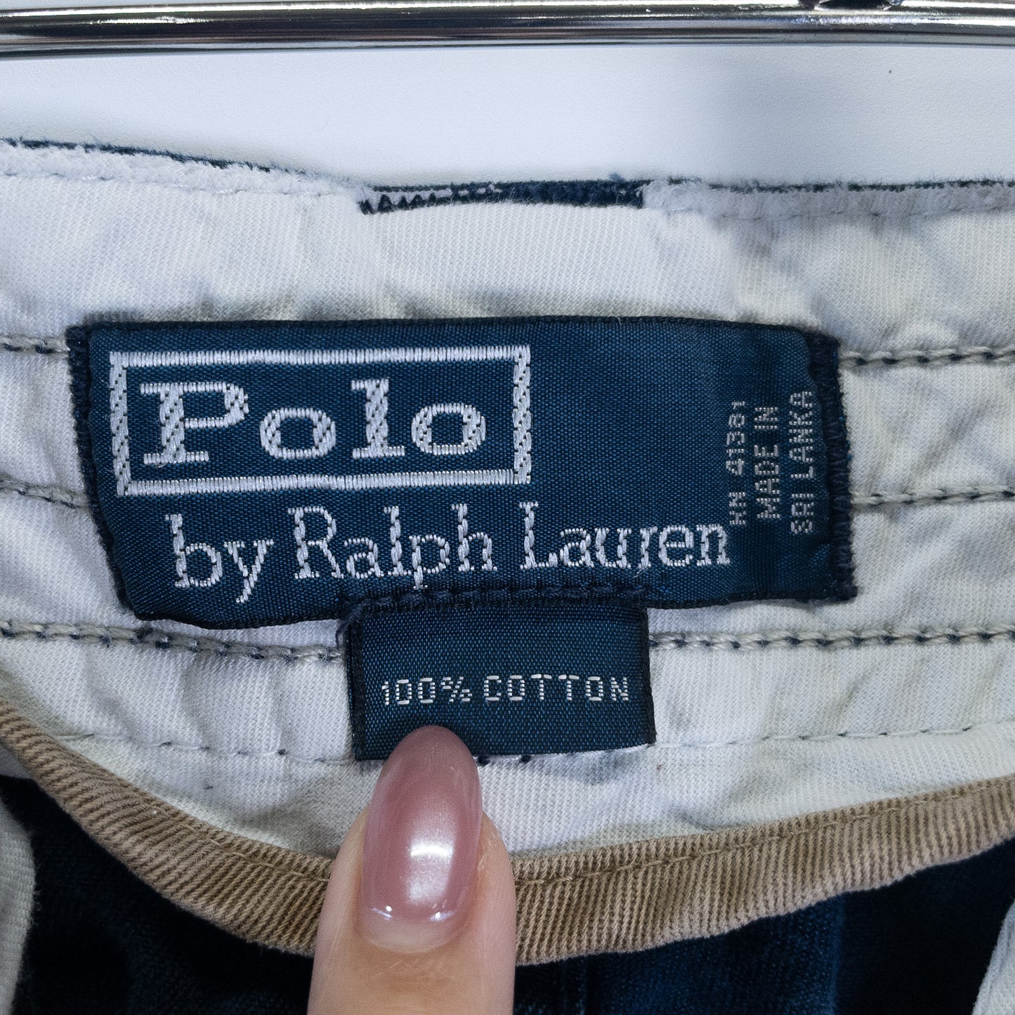 チノカーゴショーツ W34 ネイビー ポケット付き Polo By Ralph Lauren/ポロバイラルフローレン