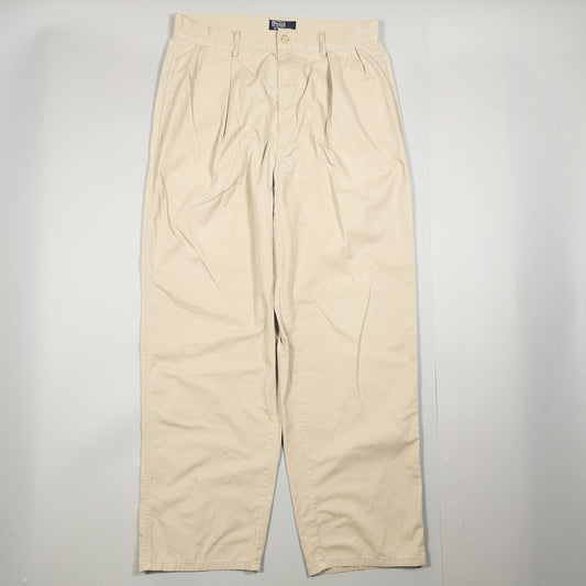 [メンズW32] 90年代 Polo by Ralph Lauren/ポロバイラルフローレン チノパン USA製 ツータック