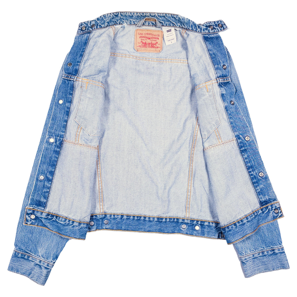 [メンズXS] 00年代 Levi's/リーバイス Gジャン デニムジャケット EASY RIDER Y2K スタンドカラー