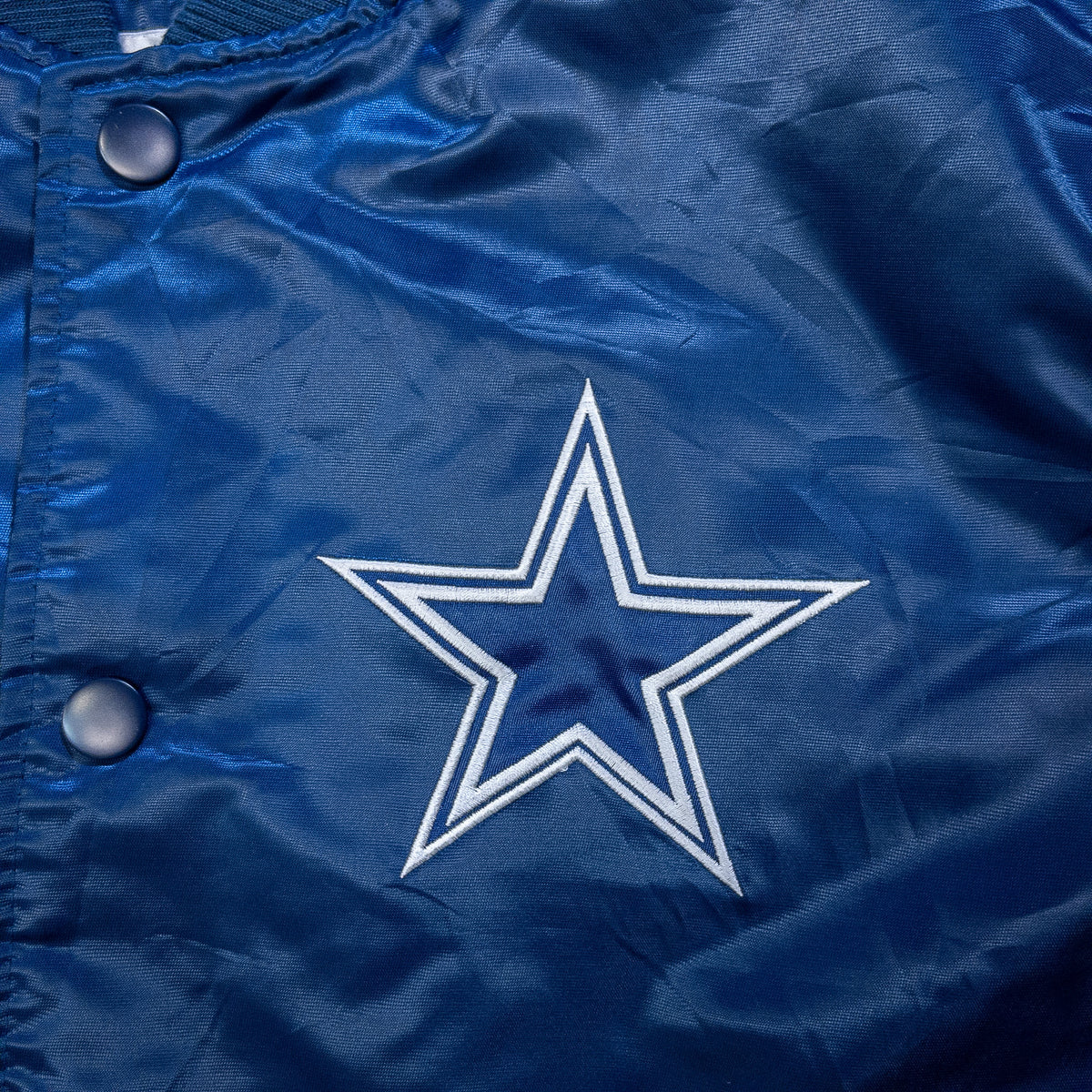 [メンズL] 00年代 STARTER/スターター スタジャン NFL COWBOYS ナイロンスタジャン アワードジャケット