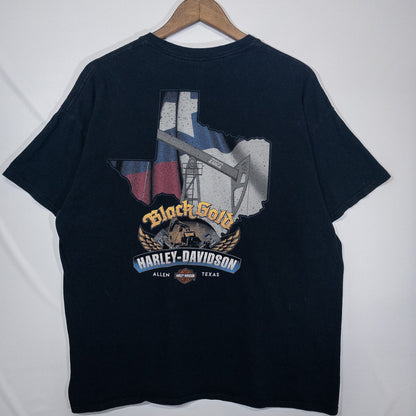 Harley-Davidson ハーレーダビッドソン Tシャツ XL ブラック 企業ロゴプリント