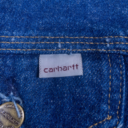 [メンズXL] 80年代 Carhartt/カーハート Gジャン デニムジャケット JU118 星タグ 濃紺