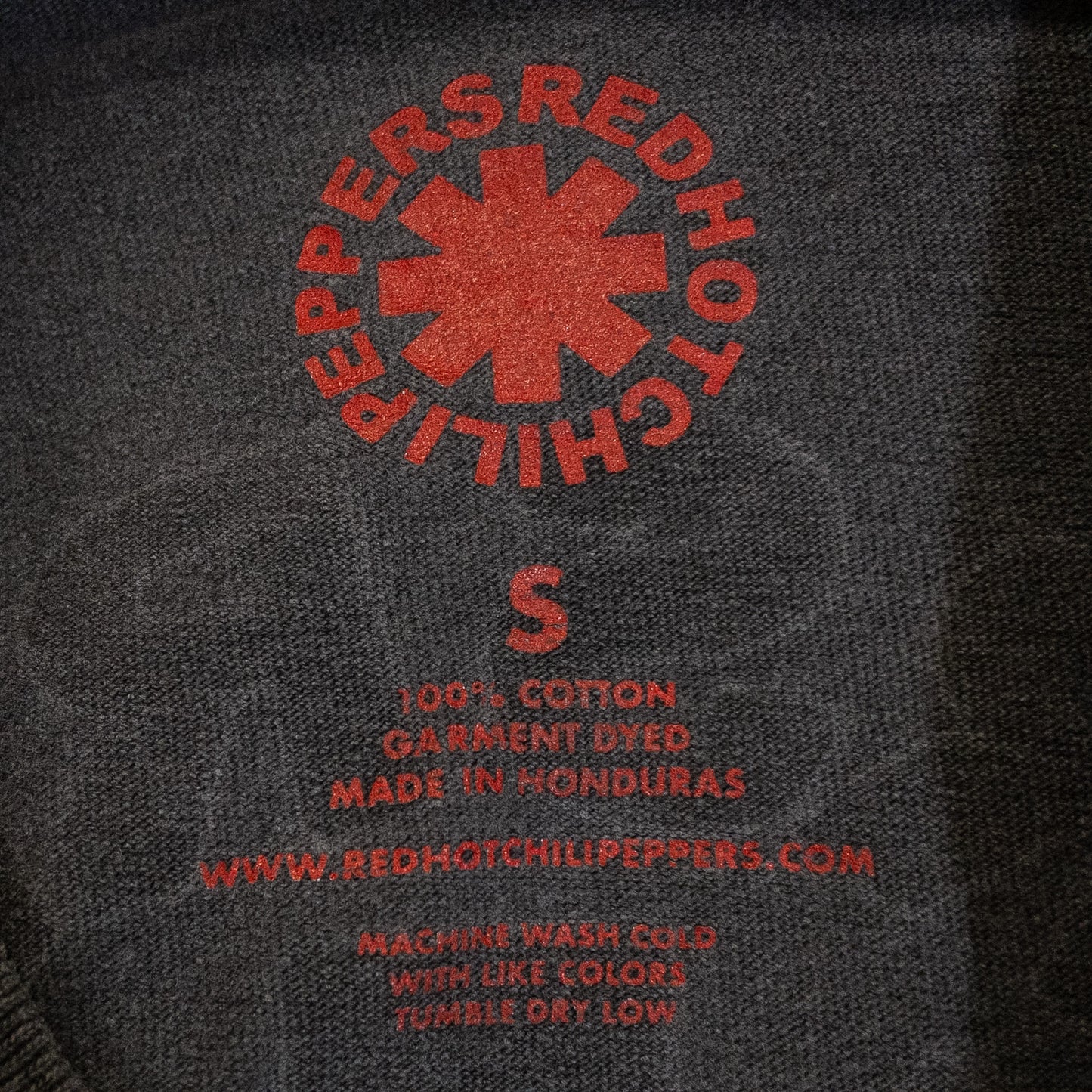 Red Hot Chili Peppers レッドホットチリペッパーズ バンド ツアーTシャツ S チャコール