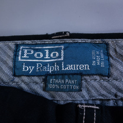 [メンズW33] 90〜00年代 Polo by Ralph Lauren/ポロバイラルフローレン チノパン ETHAN PANT 黒染め