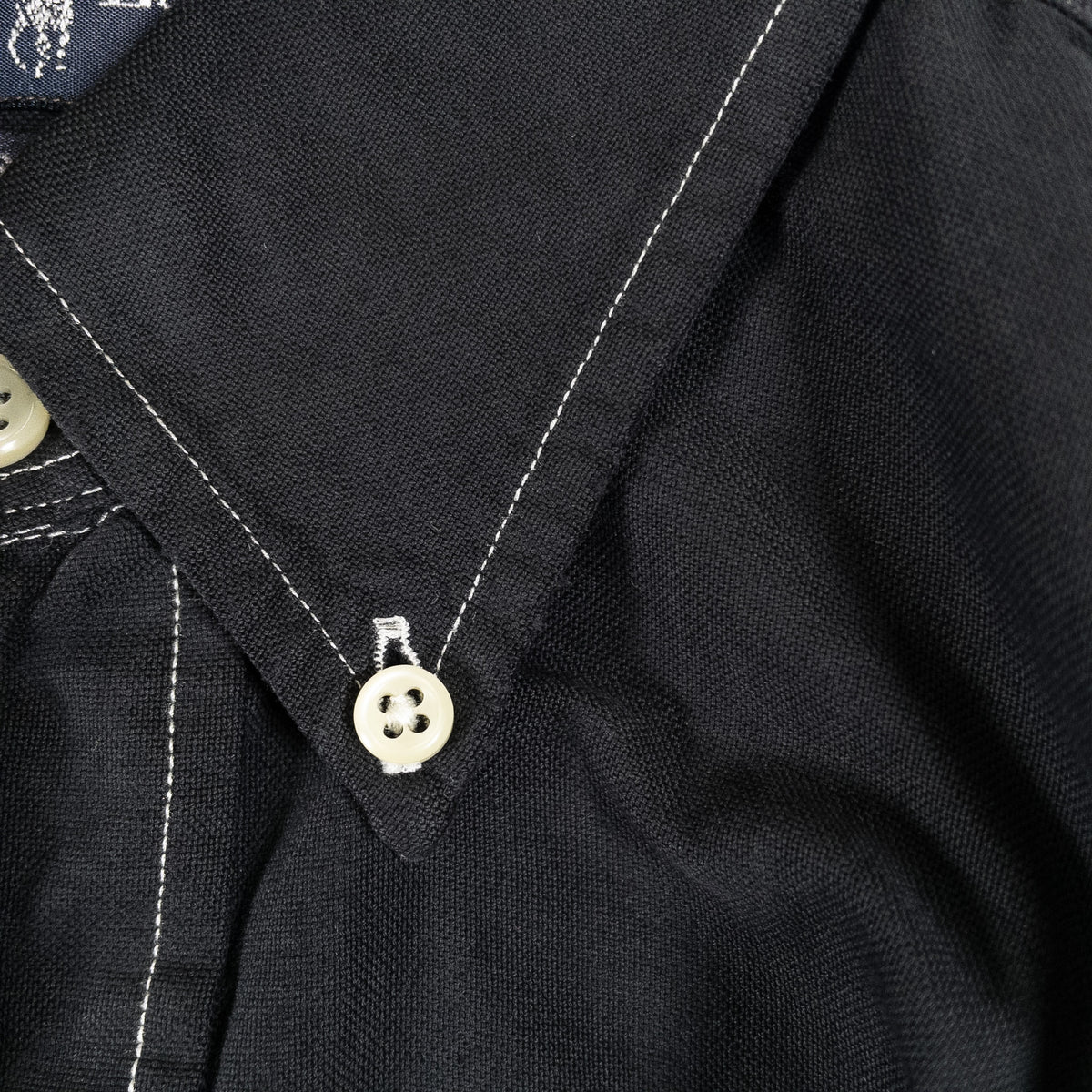 [メンズS] 00年代 Polo Ralph Lauren/ポロラルフローレン 長袖シャツ 黒染め