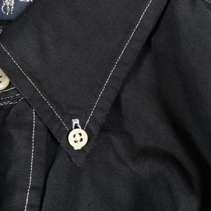 [メンズS] 00年代 Polo Ralph Lauren/ポロラルフローレン 長袖シャツ 黒染め