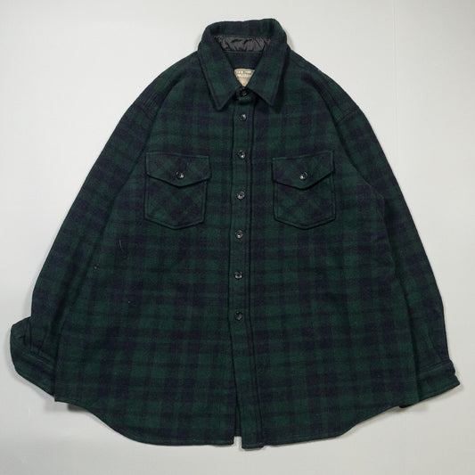 [メンズXL] 90〜00年代 L.L.Bean/エルエルビーン 長袖シャツ ウールシャツ