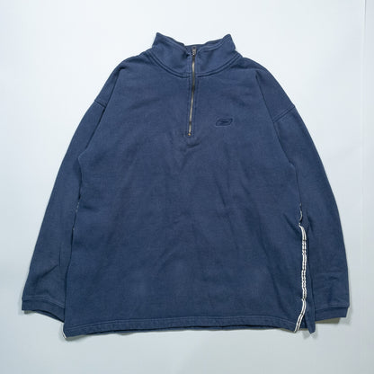 [メンズXL] 90〜00年代 Reebok/リーボック スウェット トレーナー ハーフジップ