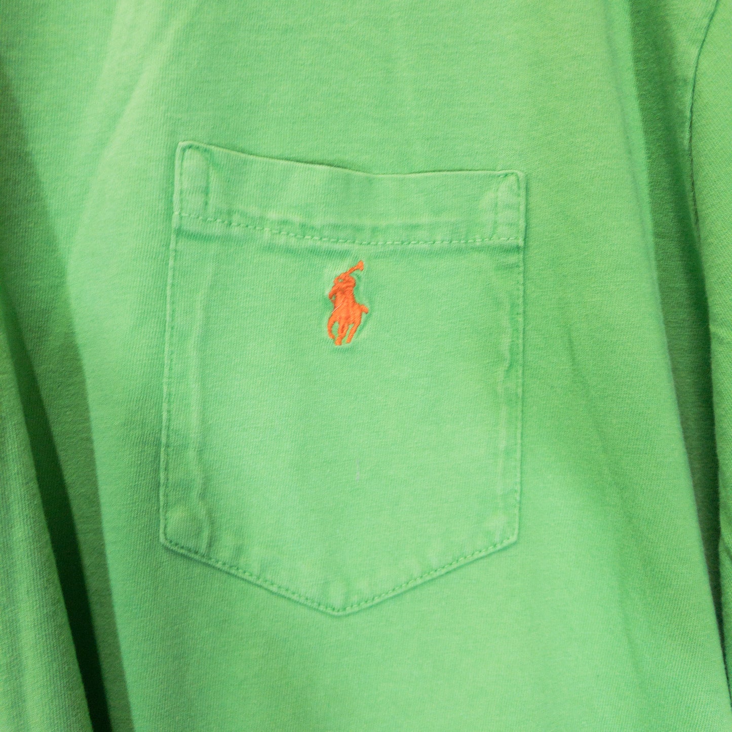 半袖Tシャツ XL グリーン ポケットロゴ刺繍 Polo Ralph Lauren/ポロラルフローレン