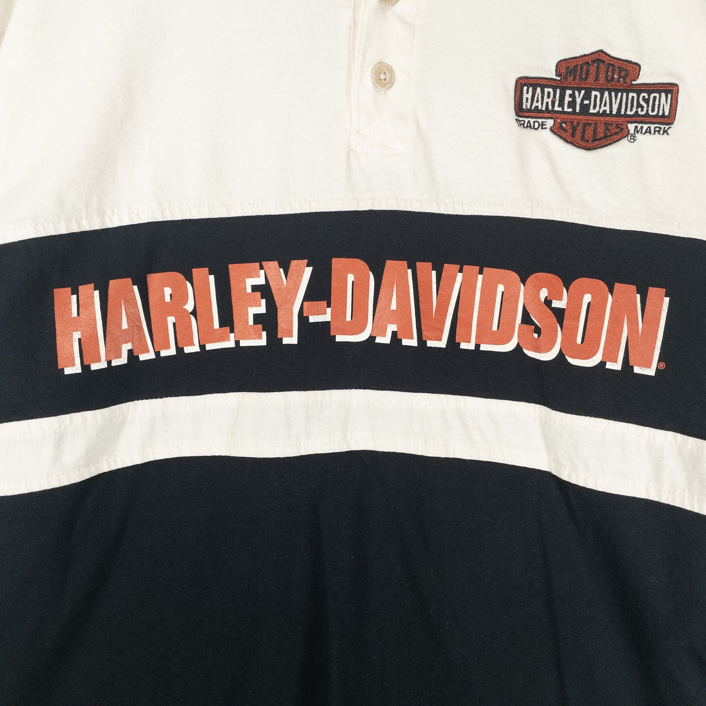[メンズXL] 90〜00年代 Harley-Davidson/ハーレーダビッドソン 長袖Tシャツ ロンT ヘンリーネック