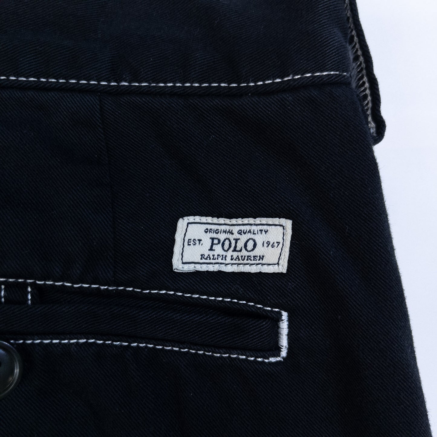[メンズW31] 00年代 Polo Ralph Lauren/ポロラルフローレン チノパン 黒染め
