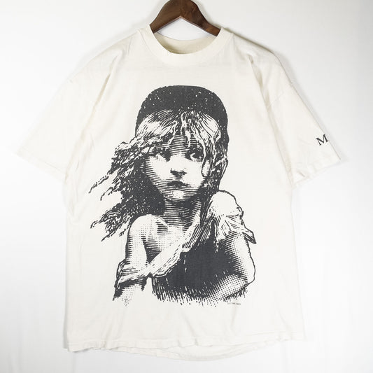 [メンズL] 80年代 Hanes/ヘインズ Tシャツ Les Miserables レミゼラブル アートT