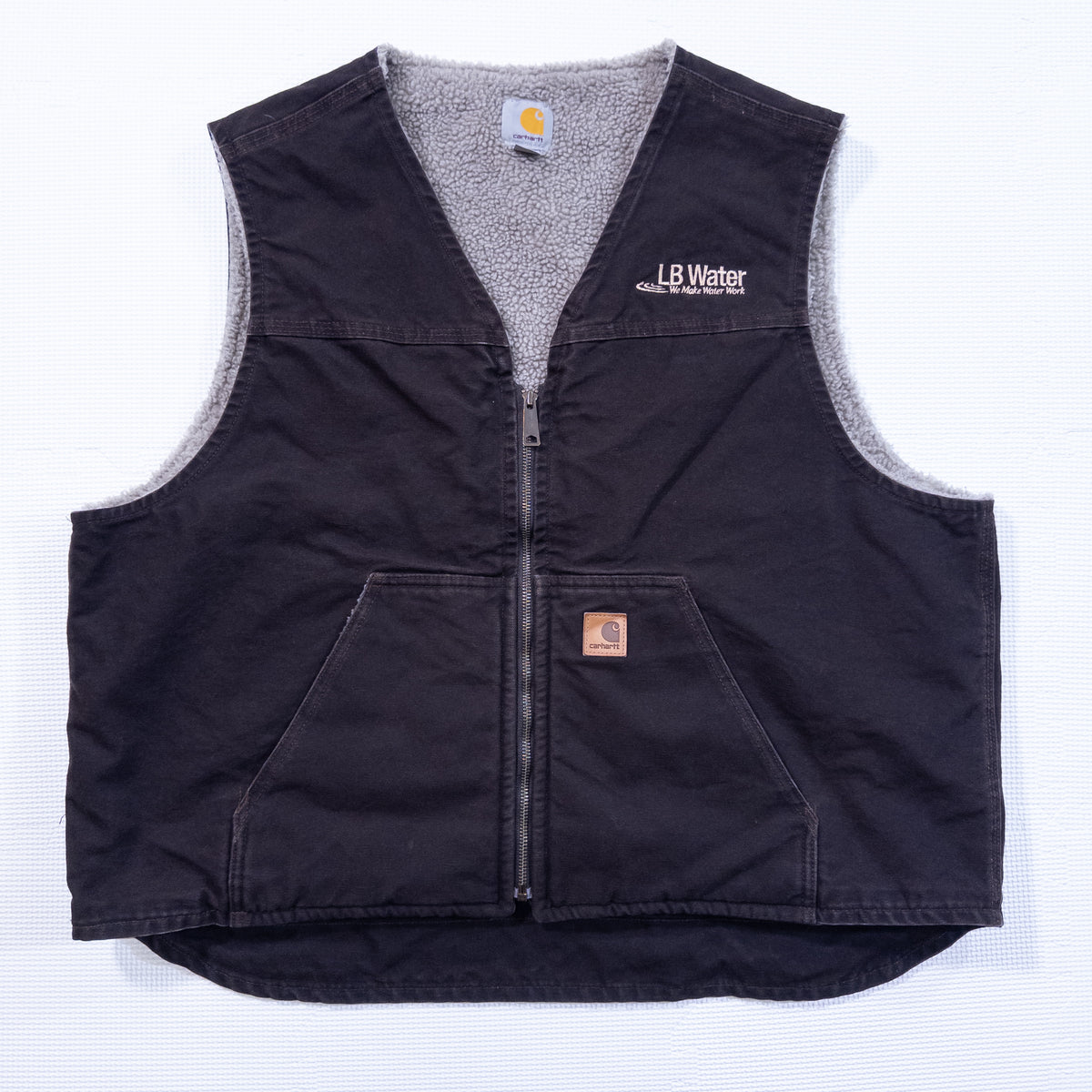 [メンズ3XL] 90〜00年代 Carhartt/カーハート ベスト ダックベスト 裏ボア