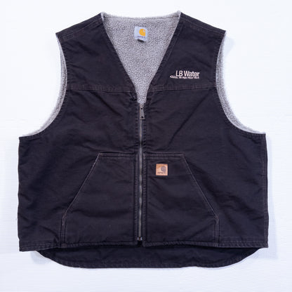[メンズ3XL] 90〜00年代 Carhartt/カーハート ベスト ダックベスト 裏ボア