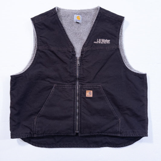[メンズ3XL] 90〜00年代 Carhartt/カーハート ベスト ダックベスト 裏ボア
