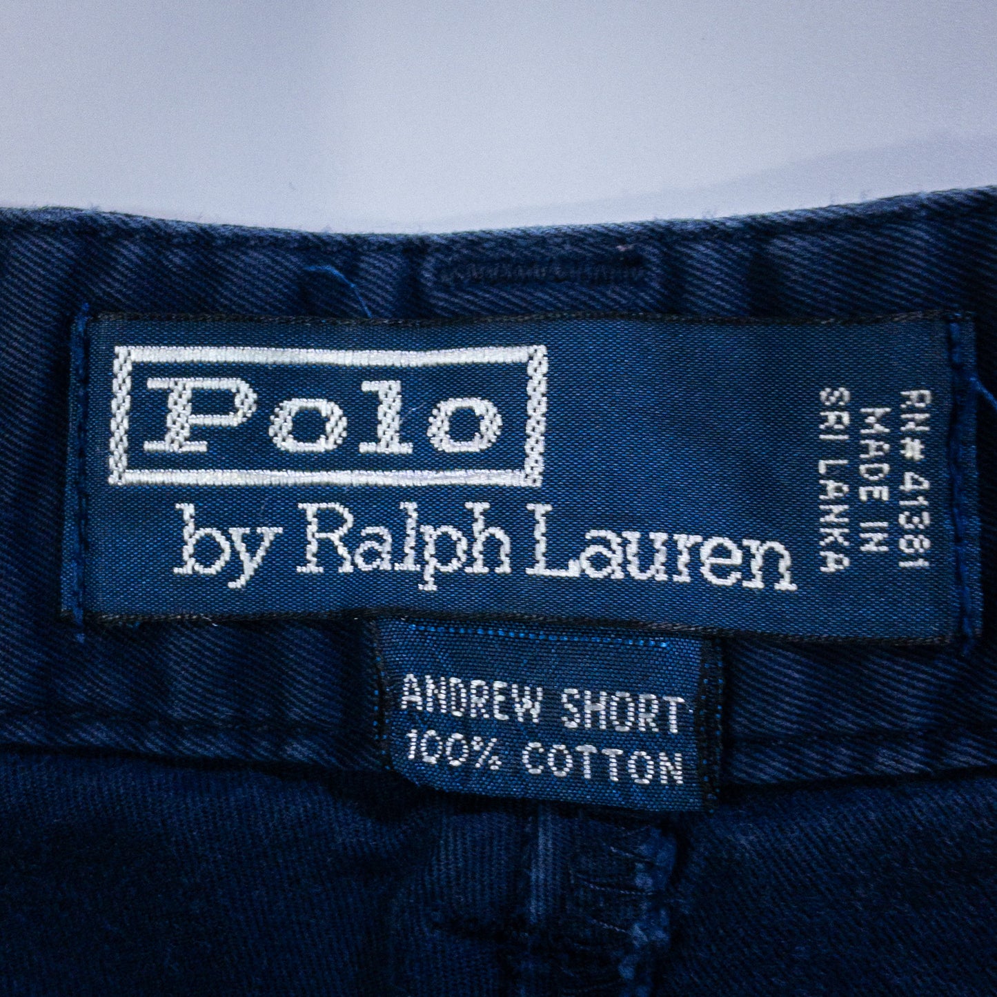 チノショーツ W34 ネイビー ツータック Polo By Ralph Lauren/ポロバイラルフローレン