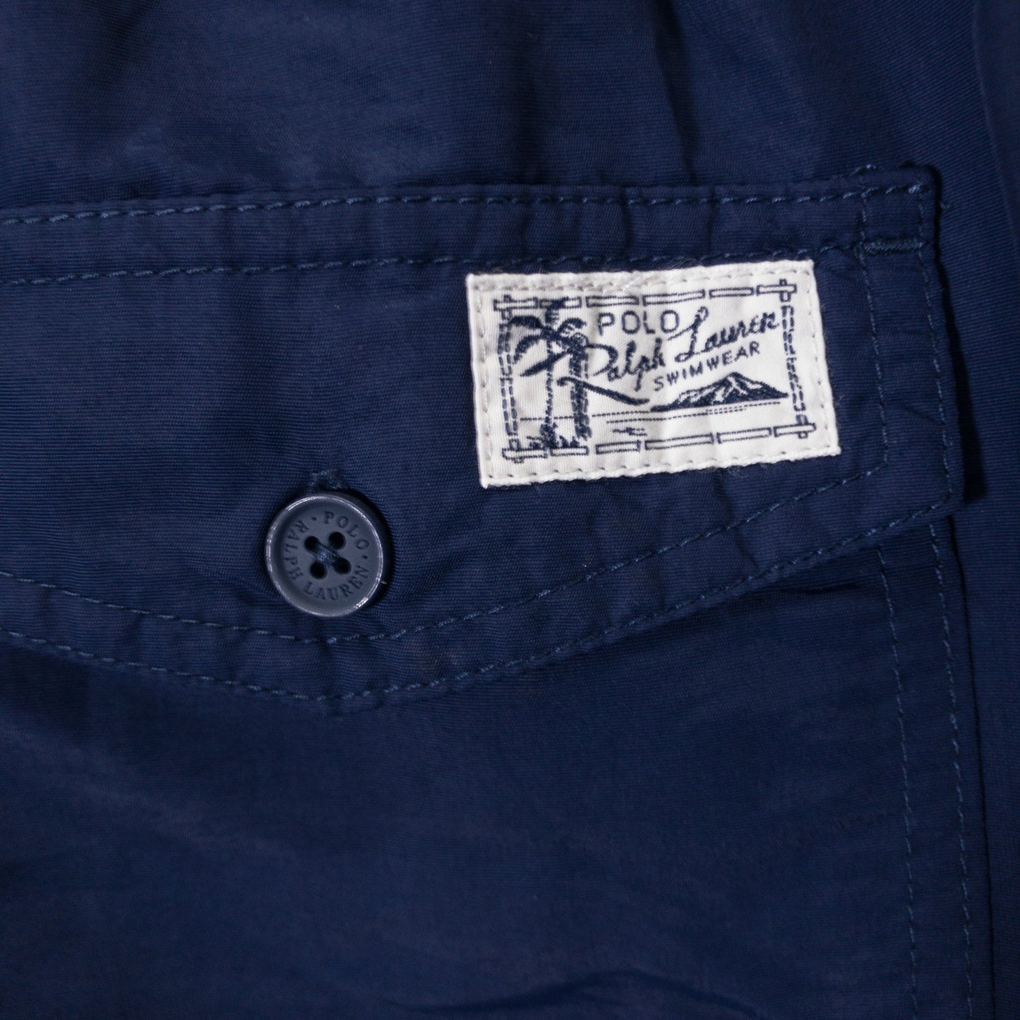 ナイロンショーツ S ネイビー ロゴプリント Polo Ralph Lauren/ポロラルフローレン
