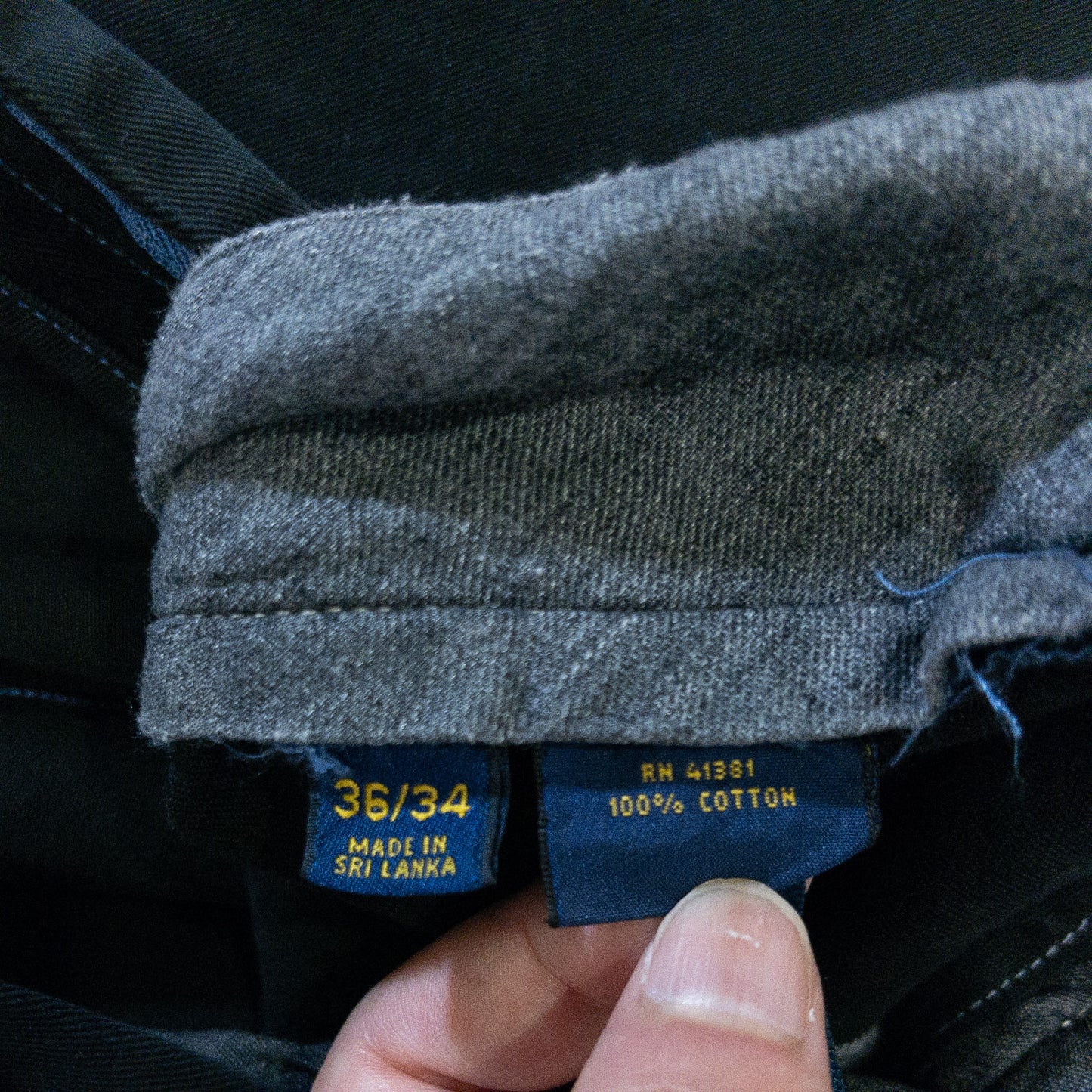 [メンズW35] 00年代 Polo Ralph Lauren/ポロラルフローレン チノパン 黒染め