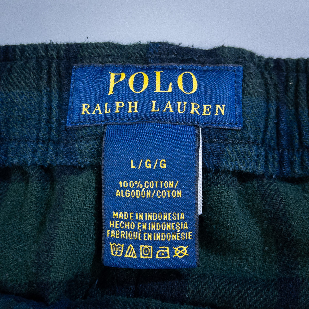 [メンズL] 00年代 Polo Ralph Lauren/ポロラルフローレン イージーパンツ スリーピングパンツ パジャマパンツ ブラックウォッチ