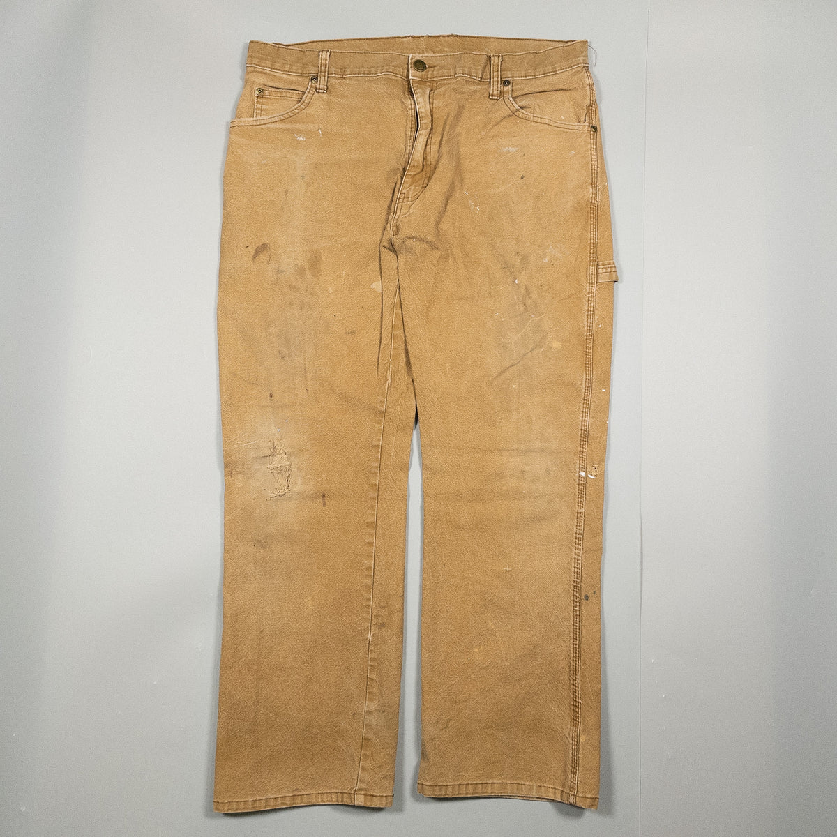 [メンズW35] 00年代 Dickies/ディッキーズ デニム ジーンズ ダック地 ペインターパンツ ダメージ