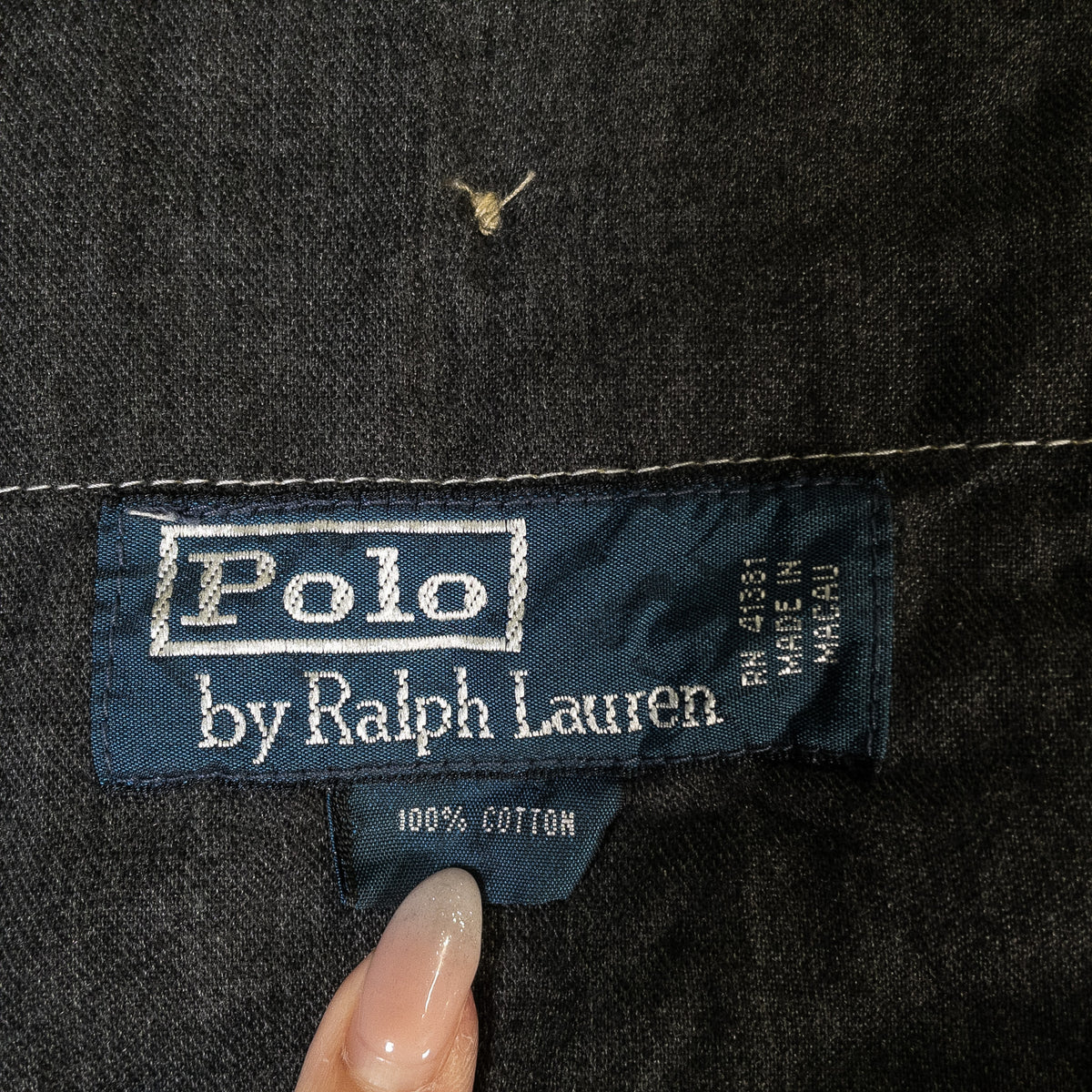 [メンズW35] 90〜00年代 Polo by Ralph Lauren/ポロバイラルフローレン チノパン 黒染め