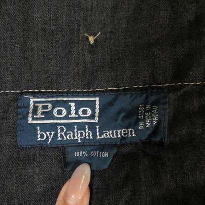 [メンズW35] 90〜00年代 Polo by Ralph Lauren/ポロバイラルフローレン チノパン 黒染め
