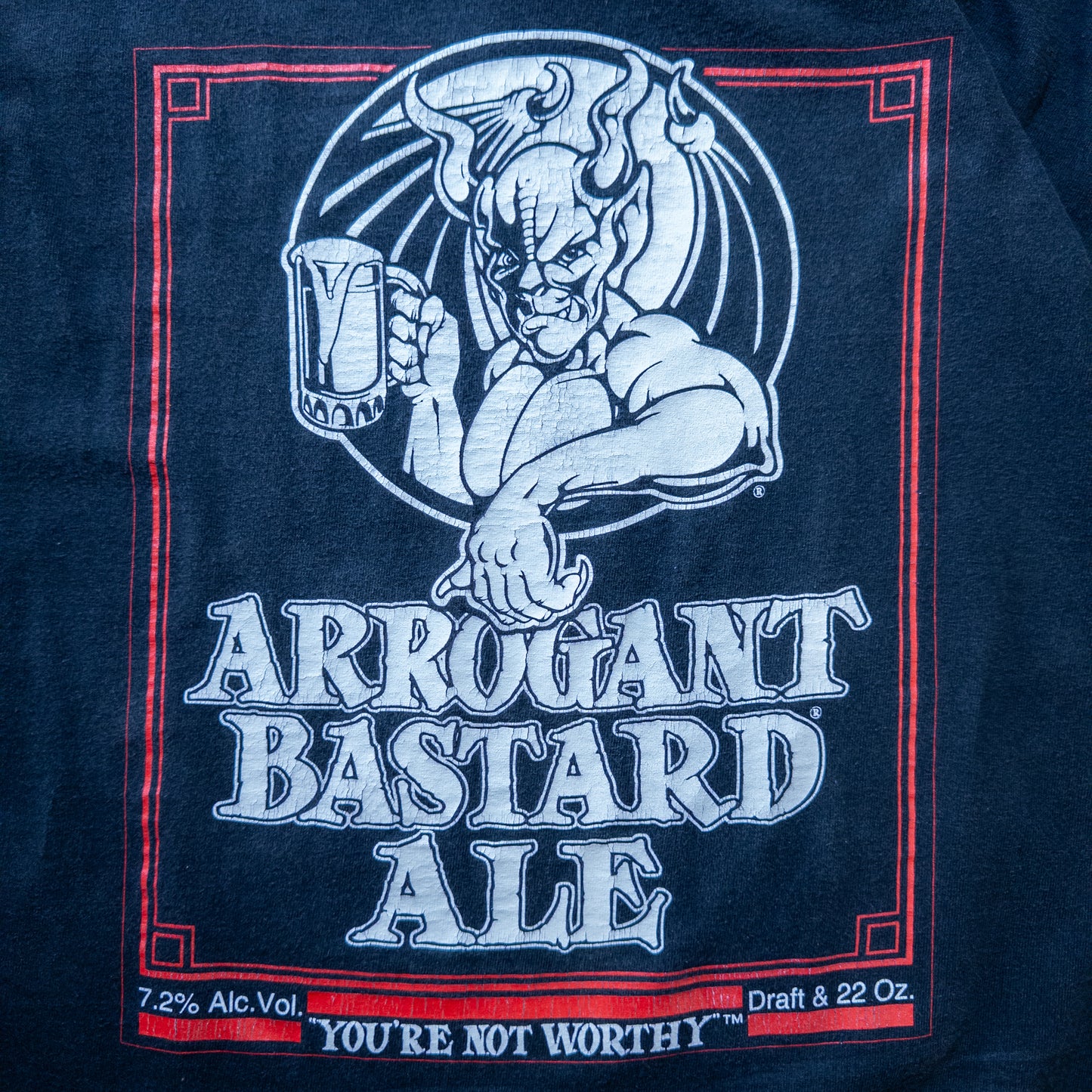 [メンズXL] 長袖Tシャツ Stone Brewing Arrogant Bastard Ale アロガントバスタードエール ロンT ビール