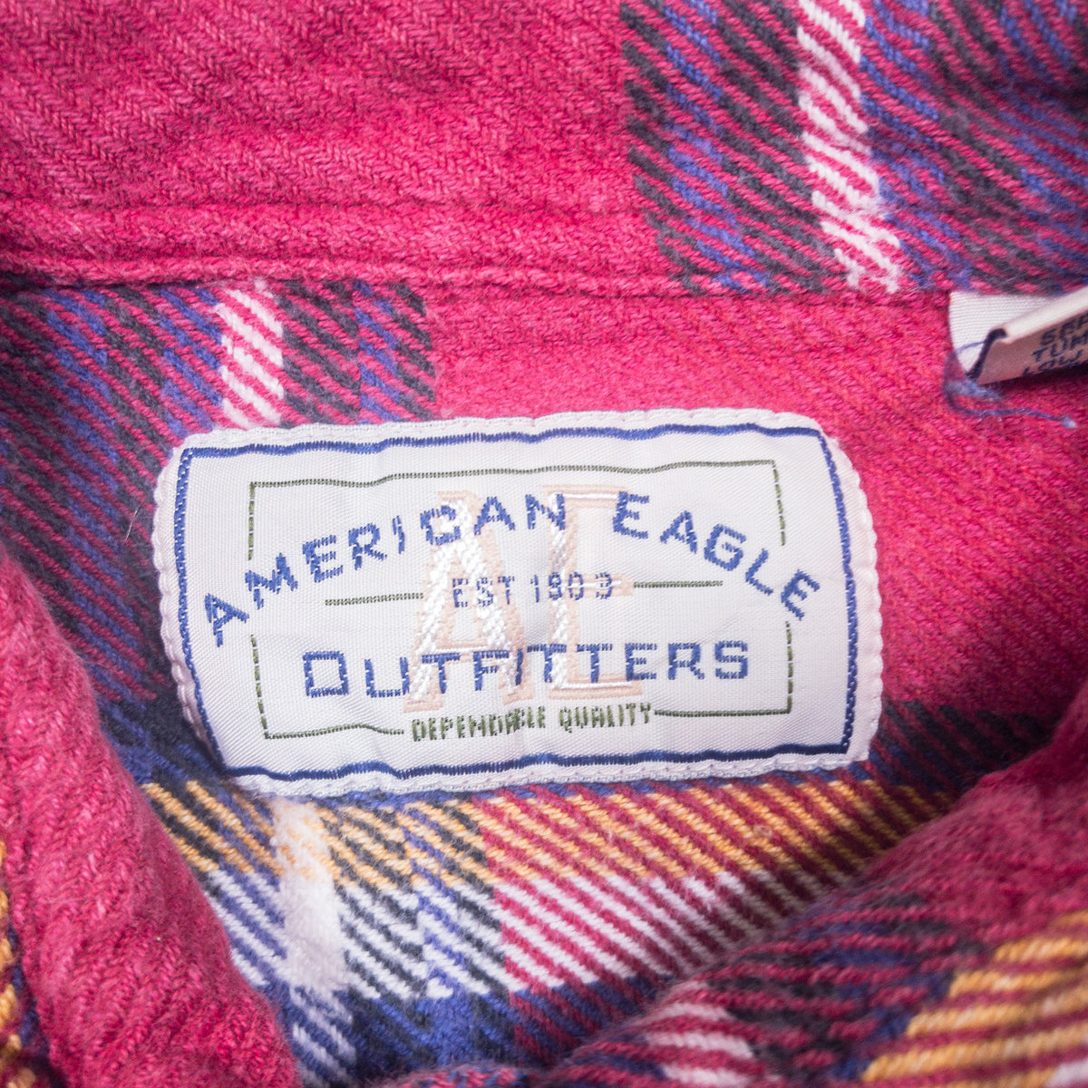 [メンズL] 90〜00年代 AMERICAN EAGLE/アメリカンイーグル ネルシャツ