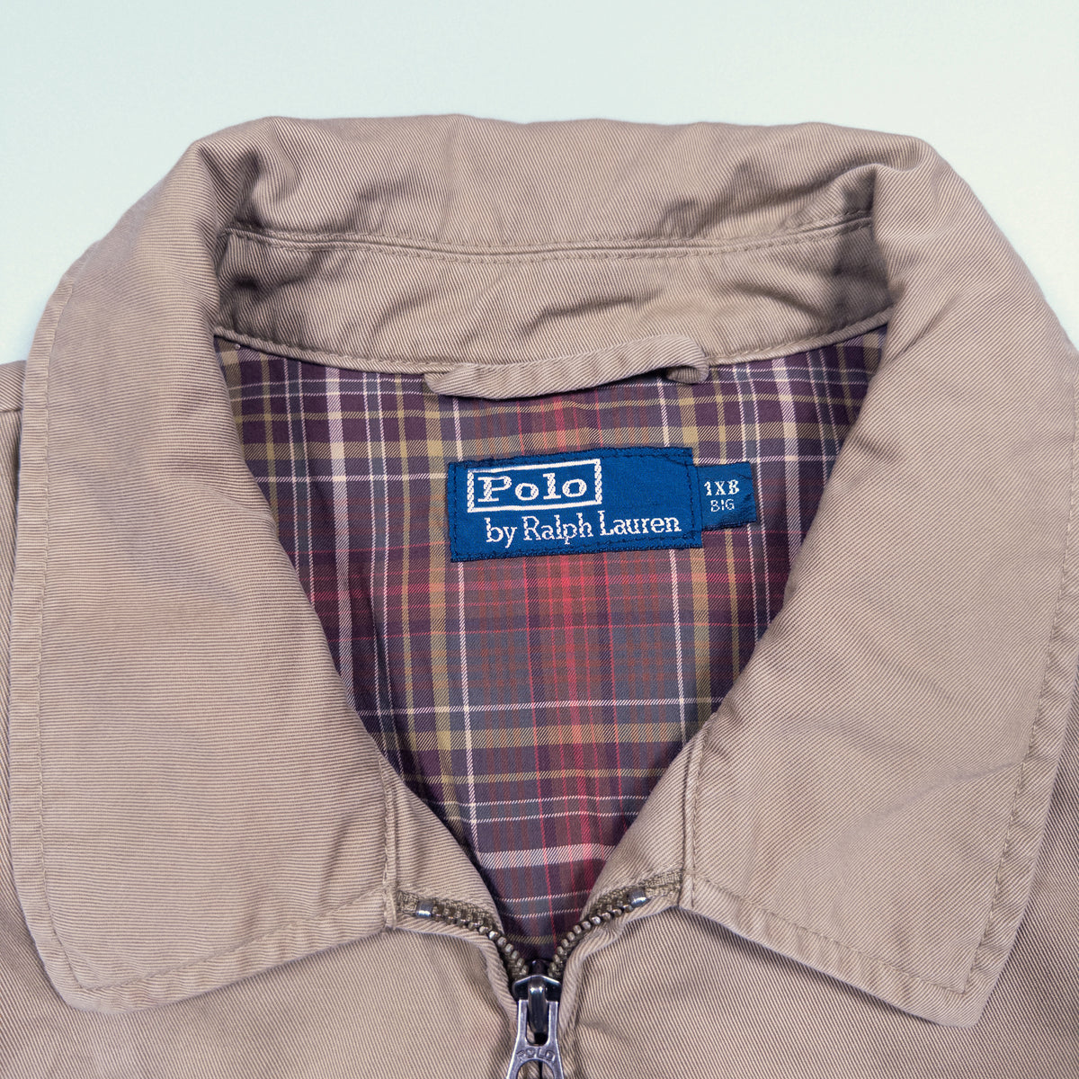 [メンズXXL] 90〜00年代 Polo by Ralph Lauren/ポロバイラルフローレン スイングトップ 裏地チェック スポーツジャケット