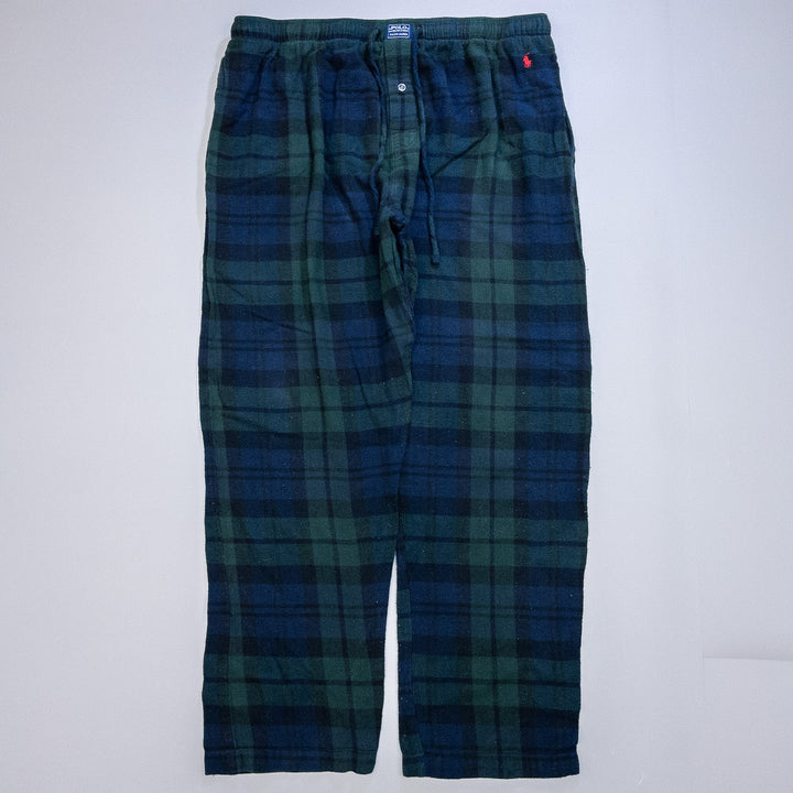 [メンズW35] 00年代 Polo Ralph Lauren/ポロラルフローレン イージーパンツ スリーピングパンツ パジャマパンツ ブラックウォッチ