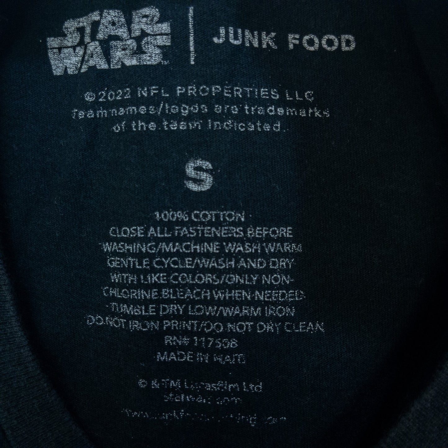 [メンズXS] 00年代 STAR WARS Tシャツ ムービーT NFL レイダース