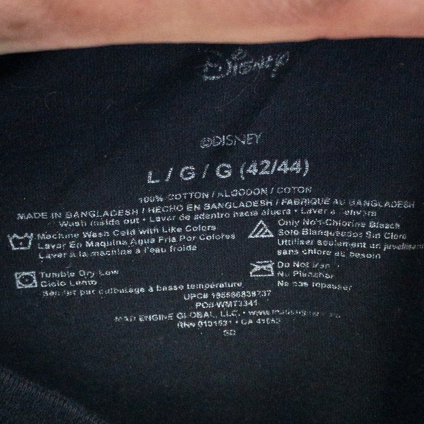 リトルマーメイド Tシャツ L ブラック ロゴプリント Disney/ディズニー