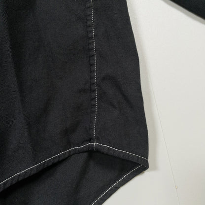 [メンズ3XL] 90〜00年代 Ralph Lauren/ラルフローレン 長袖シャツ YARMOUTH 黒染め