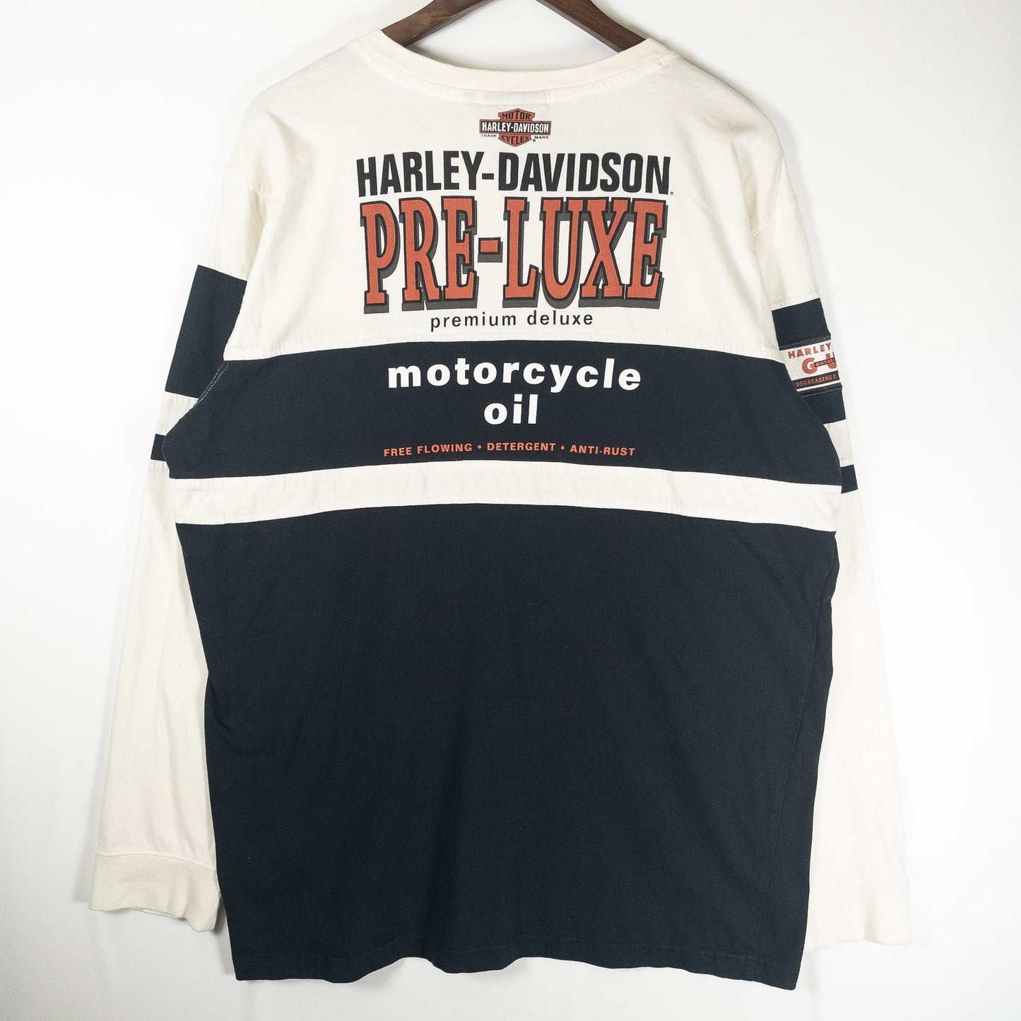 [メンズXL] 90〜00年代 Harley-Davidson/ハーレーダビッドソン 長袖Tシャツ ロンT ヘンリーネック