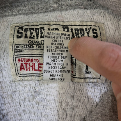 [メンズL] 90〜00年代 STEVE & BARRY'S/スティーブアンドバリーズ パーカー 無地 プルオーバー リバースウィーブ型