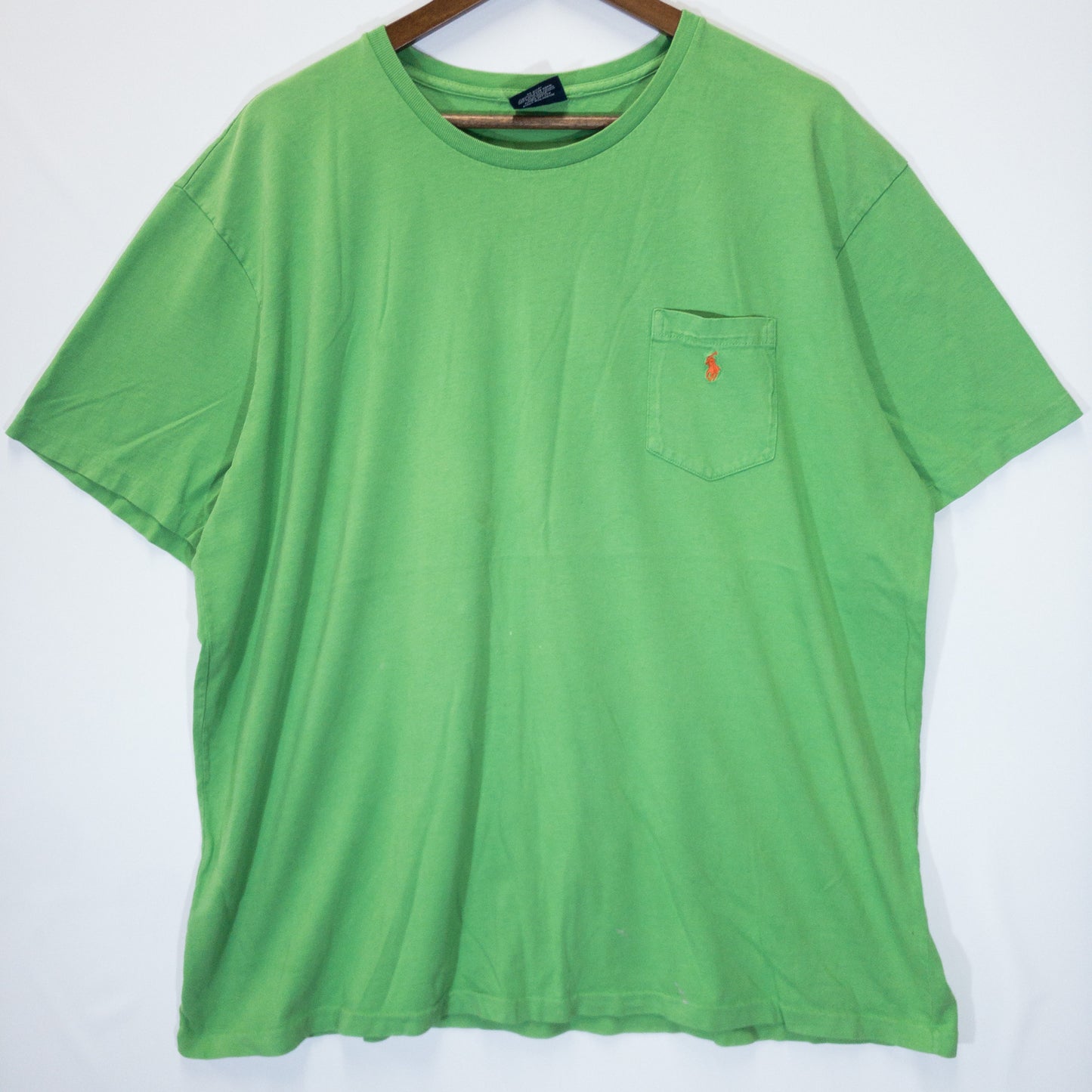 [メンズXXL] 90〜00年代 Polo Ralph Lauren/ポロラルフローレン Tシャツ ポケットロゴ刺繍 ワンポイント