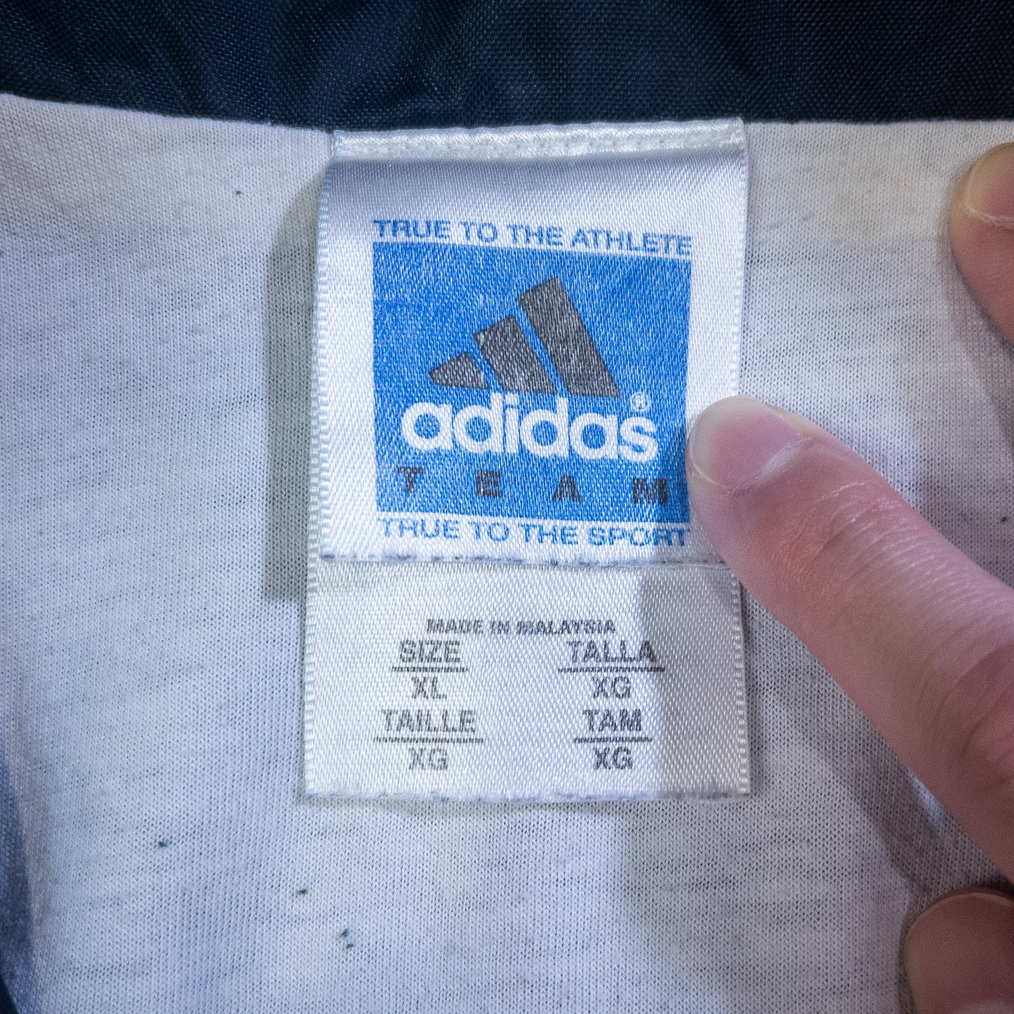 [メンズXXL] 90〜00年代 adidas/アディダス ナイロンジャケット カレッジ