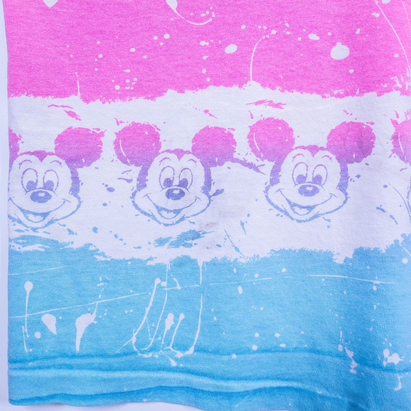 [メンズXL] 80年代 Disney/ディズニー Tシャツ キャラクターT ミッキーマウス オールオーバープリント 総柄 USA製