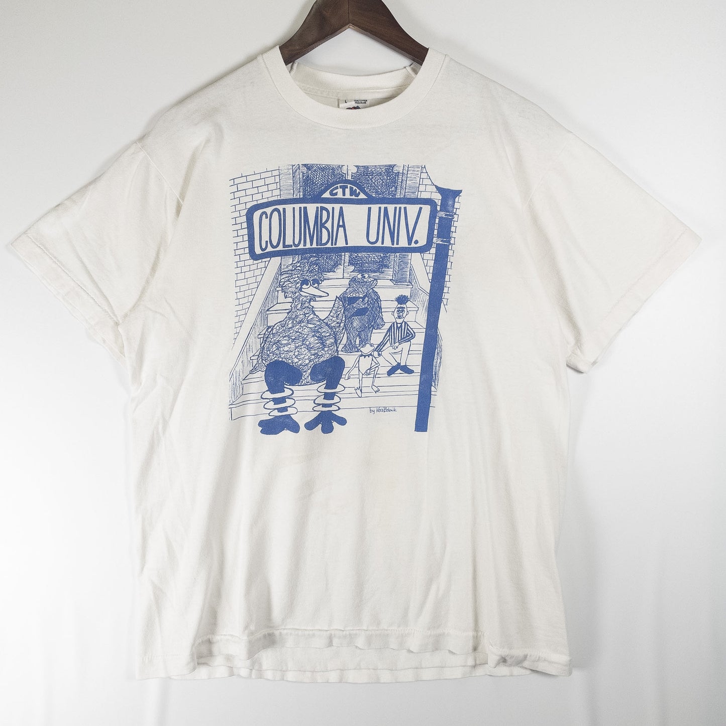 [メンズM] 90年代 Fruit of the Loom/フルーツオブザルーム Tシャツ セサミストリート