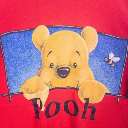 [メンズL] 90年代 POOH/プー Tシャツ キャラクターT Disney ディズニー くまのプーさん