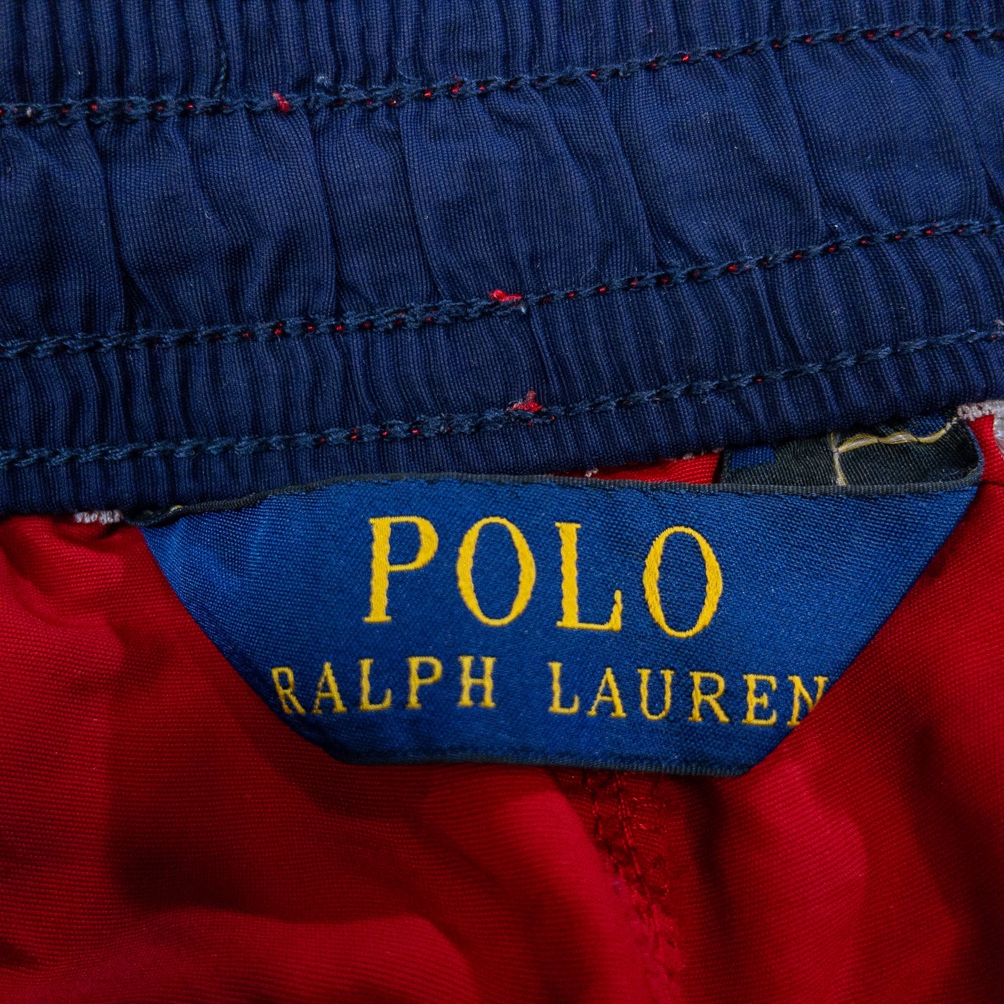 ナイロンショーツ L レッド 刺繍ロゴ Ralph Lauren/ラルフローレン