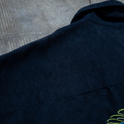 [メンズ3XL] 90年代 Tommy Bahama/トミーバハマ アロハシャツ・かりゆしウェア バック刺繍 開襟シャツ