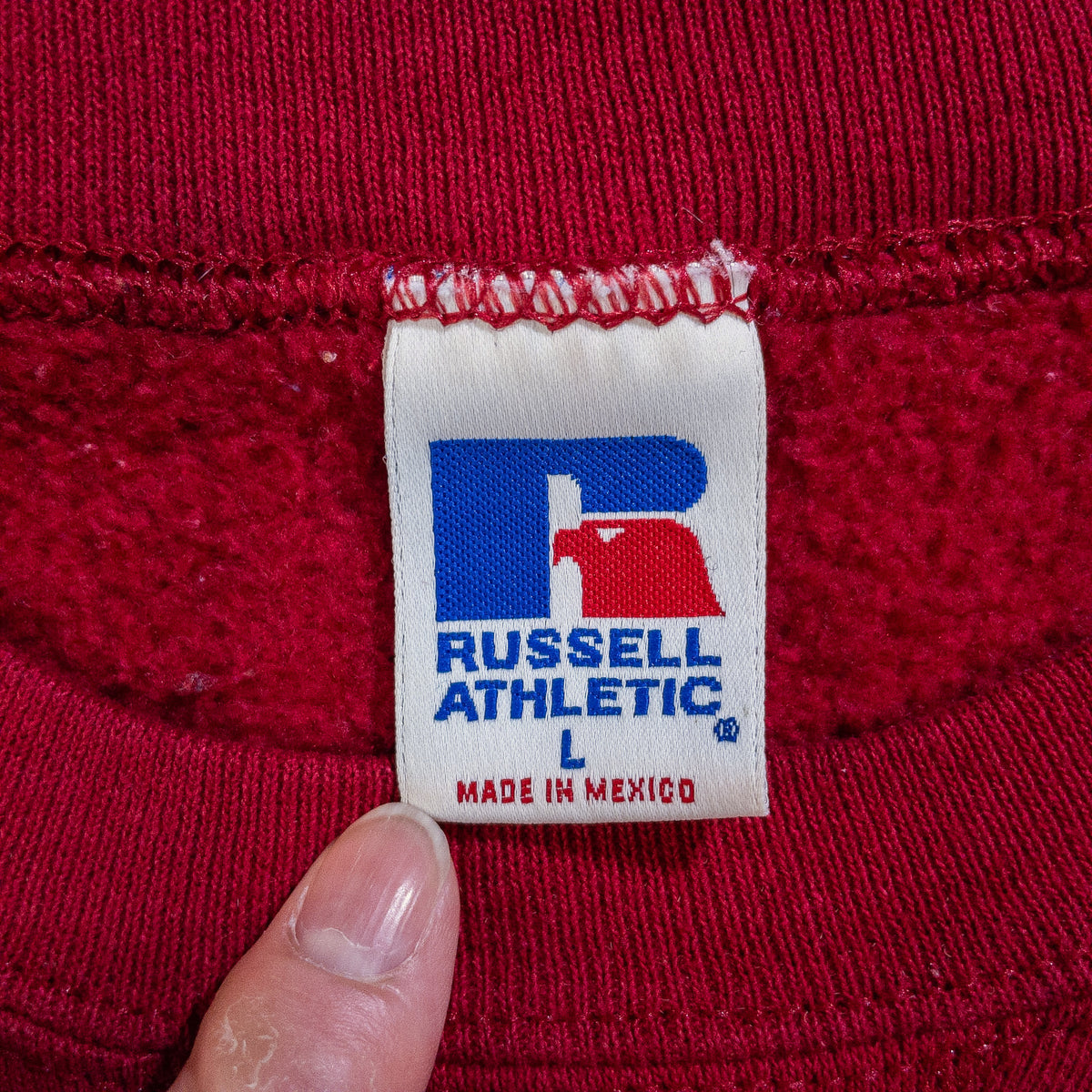 [メンズXL] 90〜00年代 Russell Athletic/ラッセルアスレチック スウェット トレーナー アニマル ゴルフ ワンポイント