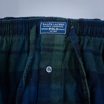[メンズL] 00年代 Polo Ralph Lauren/ポロラルフローレン イージーパンツ スリーピングパンツ パジャマパンツ ブラックウォッチ