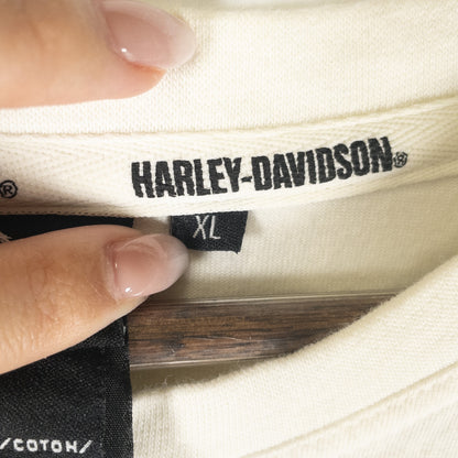 [メンズXL] 90〜00年代 Harley-Davidson/ハーレーダビッドソン 長袖Tシャツ ロンT ヘンリーネック