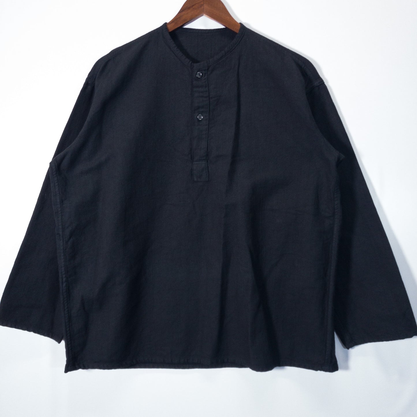 [メンズL] 80年代 長袖シャツ ソ連軍 スリーピングシャツ 黒染め